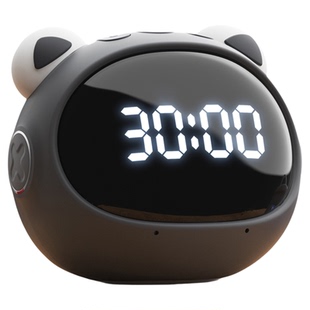 智能闹钟学生专用波比熊t9语音控制2026新款AI儿童学习时间管家