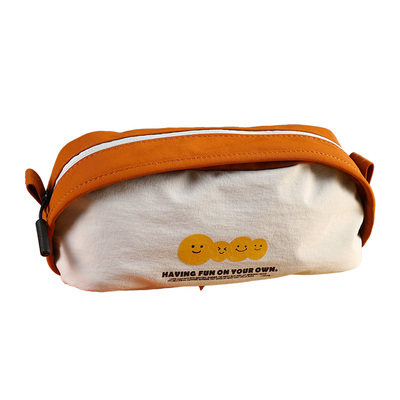 日韩系高颜值简约笑脸男孩笔袋