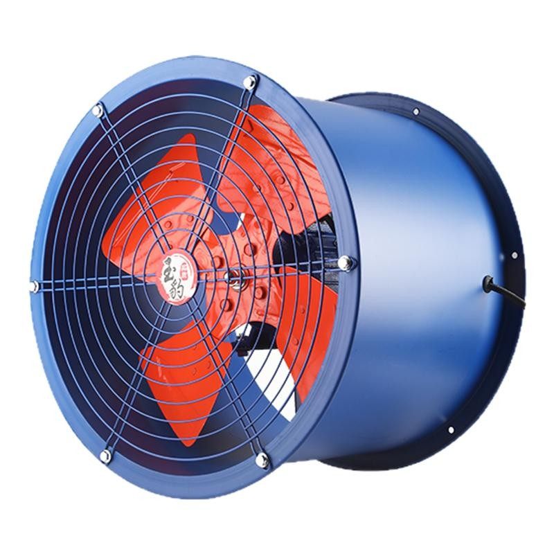 玉豹轴流风机220v大功率换气扇强力管道式排气扇厨房工业通风机