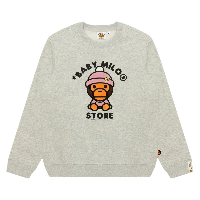 BABYMILOSTORE薄绒圆领卫衣