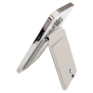 MagSafe磁吸卡包适用iphone苹果17Air/16/15plus手机壳14promax公交卡13真皮革折叠门禁卡套桌面支架翻盖背贴