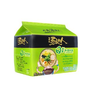 统一汤达人方便面日式豚骨拉面125g*5袋经典五合一早餐方便泡面条