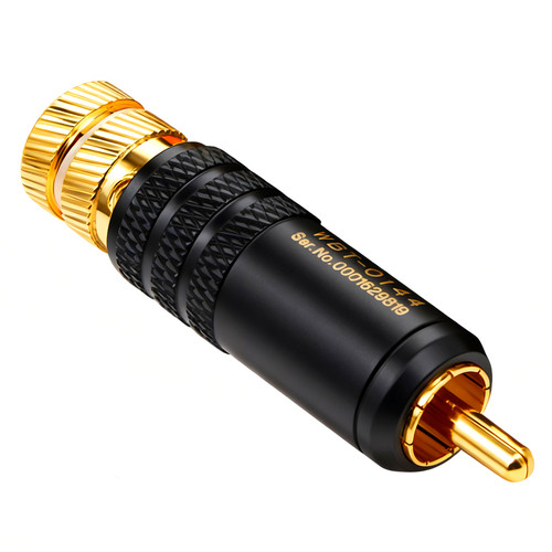 德国WBT-0144镀金信号线插头 RCA莲花头 发烧音频头 功放信号插头