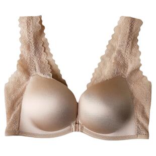 趣安芬文胸轻木棉出口日本轻木棉背心前扣美背性感无钢圈聚拢内衣