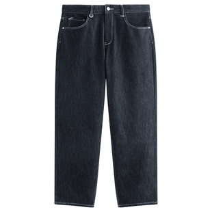 【内里加绒】太平鸟男装牛仔裤25冬季新款莱赛尔复古原牛明线直筒