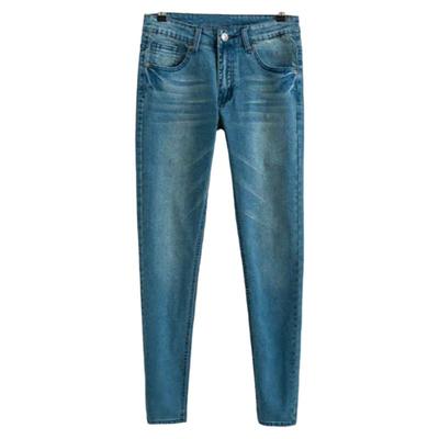 slp男士百搭修身弹力小脚牛仔裤