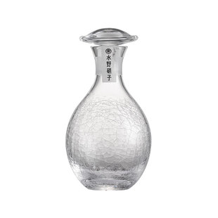 日本进口防漏酱油瓶水野硝子日式高档冰裂纹餐厅桌面调料瓶小油罐