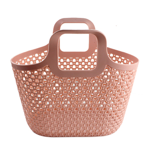 手提洗澡篮子浴室浴筐学生澡堂塑料沐浴洗漱篮卫生间收纳筐洗浴篮