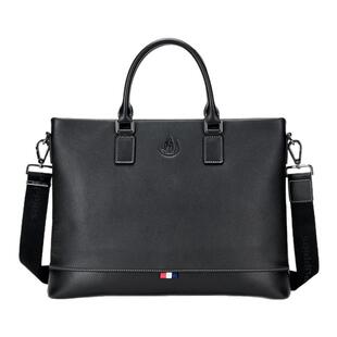 暇步士男士手提包头层牛皮商务公文包单肩斜挎包大容量男士包包