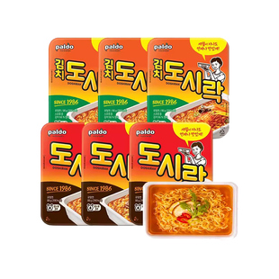 【自营】热巴同款韩国八道碗面paldo辣白菜泡面方便面杯面牛肉味