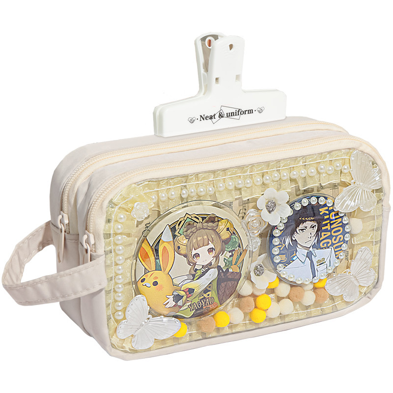 大透层！痛包笔袋大容量2026年超火文具盒女孩款铅笔盒高颜值女小学生2025男孩初中简约笔袋可放小卡谷子吧唧