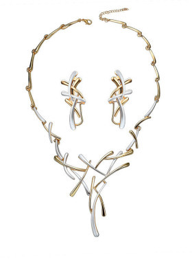 交叉创意耳钉NECKLACE项链