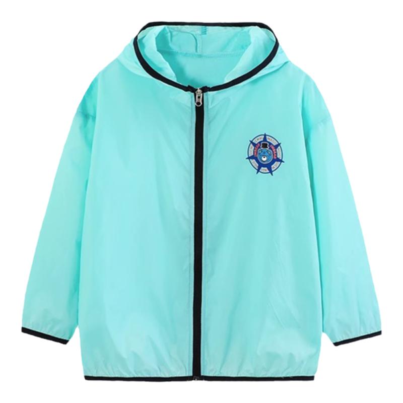 杰米熊童装儿童皮肤衣2025年夏季新款男童透气舒适外套女童空调衫