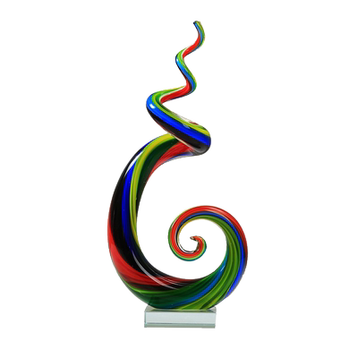 艺术玻璃抽象异形彩色摆件装饰品