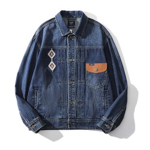 Lee牛仔夹克男士23新品101＋刺绣休闲外套LMT004982101291-A02934
