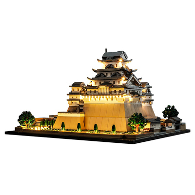 适用姬路城乐-高21060展示盒灯光