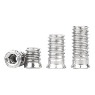 304不锈钢内外牙螺母家具螺帽沉头内六角预埋件螺丝帽M4M5M6M8m10