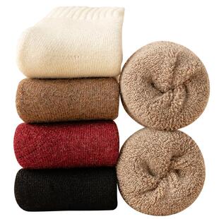 儿童羊毛袜冬季加厚男童女童袜子保暖加绒秋冬款毛圈袜宝宝羊绒袜