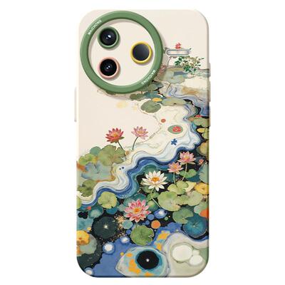 【热卖新品】水墨荷花手机壳