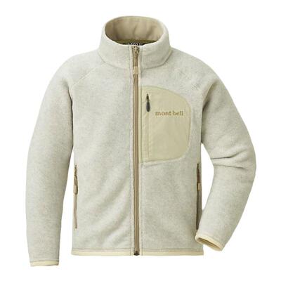 日潮跑腿Montbell蒙贝欧25秋冬儿童保暖抓绒内胆高领拉链运动外套