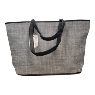 外贸库存托特包超大容量女单肩包可放电脑帆布拉链通勤包短途旅行