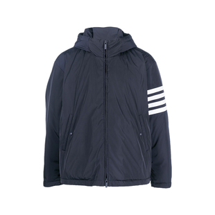 [24期免息]THOM BROWNE 男士四条纹涤纶飞行员鹅绒羽绒服外套