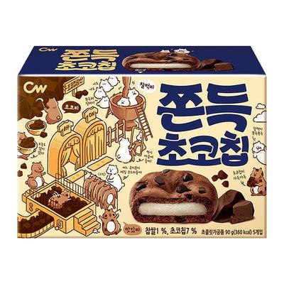 韩国进口cw青右巧克力麻薯曲奇