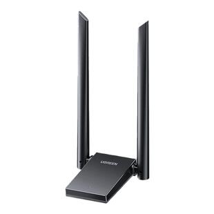 绿联AX1800双频免驱WiFi6无线网卡台式机电脑笔记本AX3000增强信号双天线USB外置千兆网卡