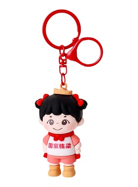 卡通创意励志小孩公仔钥匙扣小挂