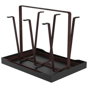 杯架子置物架水杯架沥水架家用桌面托盘倒挂收纳玻璃杯子高级轻奢