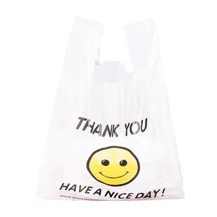 笑脸塑料袋加厚食品外卖打包装购物袋子背心带手提方便袋批发定做