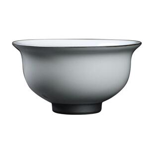 铁胎官窑月白压手杯陶瓷喝茶杯大号主人杯小茶碗厚胎茶盏功夫茶