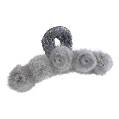 秋冬毛绒发夹女后脑勺抓夹大号发卡2025新款头发鲨鱼夹子盘发头饰