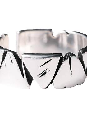 男女小众复古石头戒指