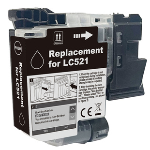 适用兄弟LC521墨盒Brother DCP-J1260W J1310DW J1313DW J1360DW J1460DW打印机墨水盒LC521XL BK C M Y