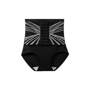 强力收小肚子排扣高腰收腹内裤收腹提臀束腰神器产后塑身形三角裤