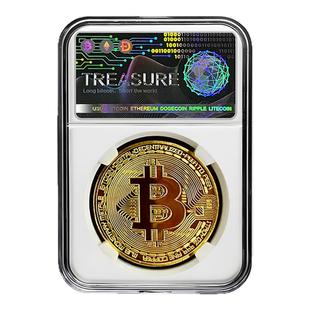 虚拟币BTC比特Bitcoin世界钱币硬币纪念以太坊狗狗币收藏创意礼物