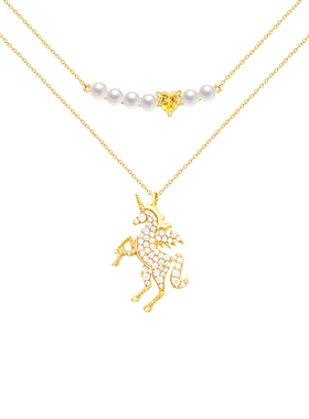 独角兽项链ihush/俏物悄语女