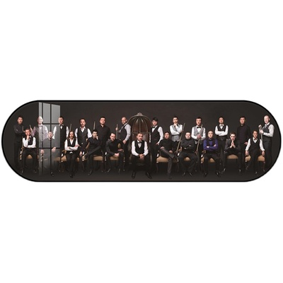 中式风台球室海报装饰画