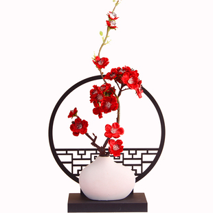 新中式创意干花摆件花瓶家居迷你白色亚光陶瓷小花瓶北欧水培装饰