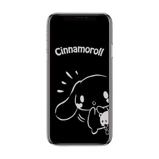 适用苹果16promax卡通息影膜iPhone14plus手机钢化膜13/12/XR/X全屏膜15promax可爱高清膜防摔碎屏幕11保护膜
