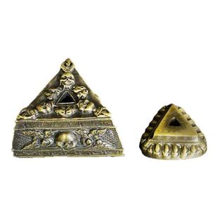 家用合金法器羯磨杵底托座子金刚杵金刚镢马头杵底座装饰摆件