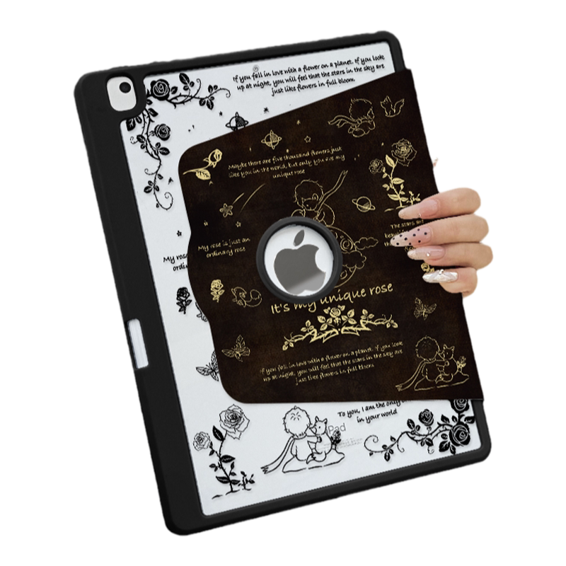 适用于ipad露标旋转亚克力保护壳