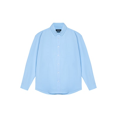 UNAWARES竹纤维舒适宽松长袖衬衫