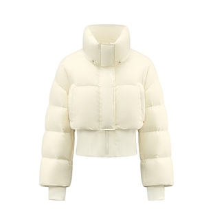 漫游001 eralnc短款羽绒服女新款设计秋冬鸭绒面包服时尚加厚外套