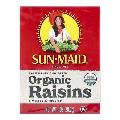 Sun-Maid加州有机葡萄干自然清甜营养果干矿物质营养零食烘焙葡萄