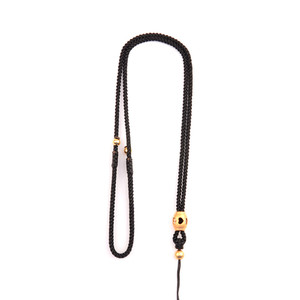 粗款免绑固定款手工编织吊坠挂绳翡翠蜜蜡黄金玉佩挂件绳项链绳子