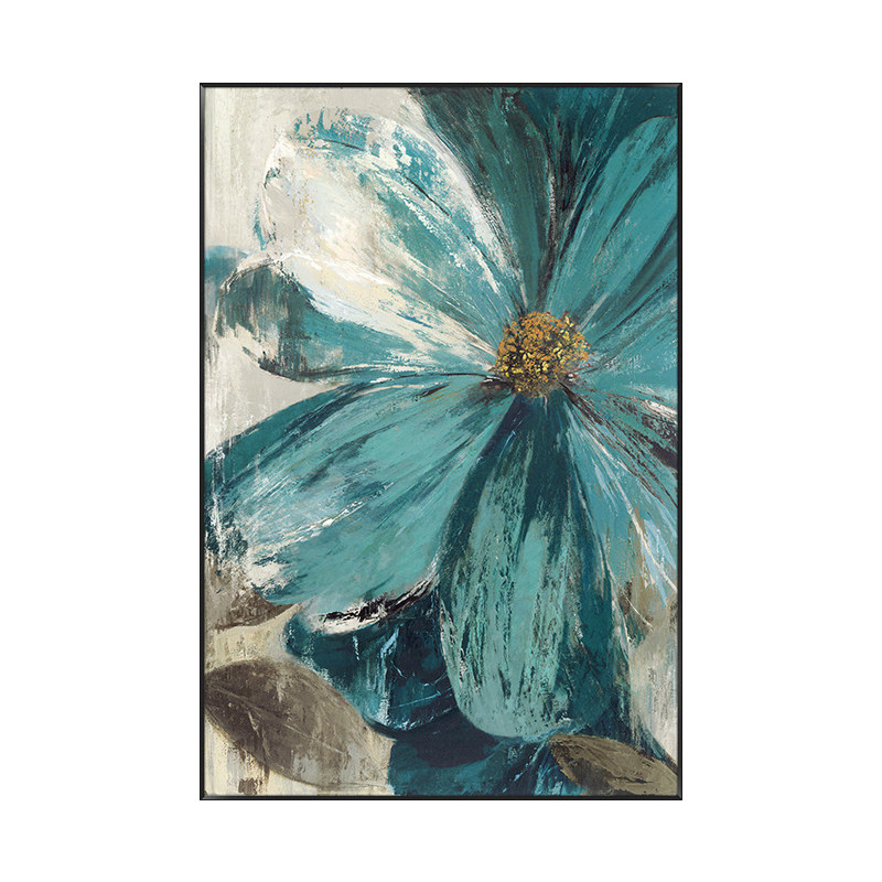 现代轻奢花卉抽象艺术客厅装饰画