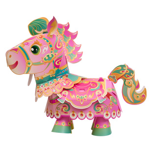 2026新年春节马上發灯笼马灯材料包儿童手工DIY制作花灯国潮灯笼