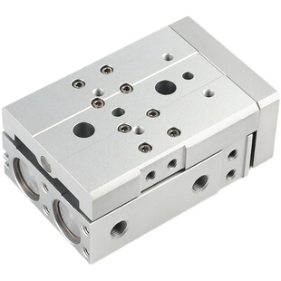 亚德客型气动HLQ滑台气缸HLQ6/8/12/16/20/25X10X20X30X40X50X75S